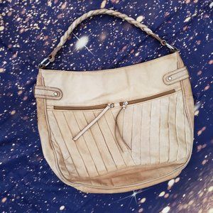 Tan Leather Hobo Bag
